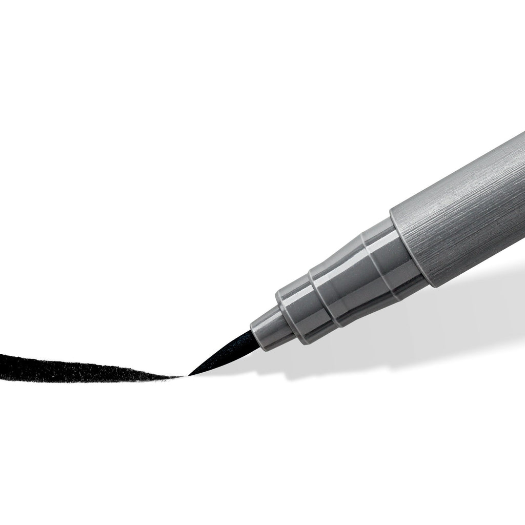 Staedtler Pigment Arts Soft Brush Pen Warm Grey Medium Pack 10 372-84