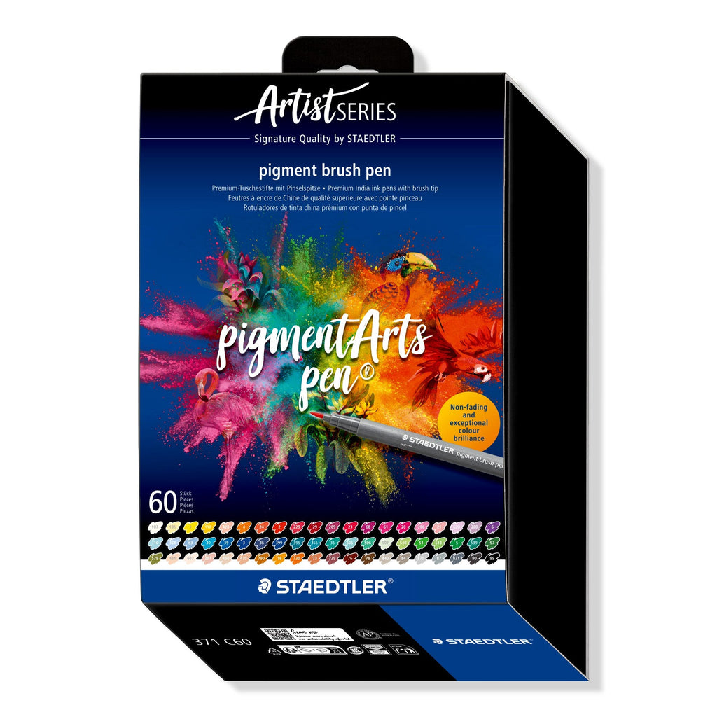 Staedtler Pigment Arts Brush Pen Assorted Pack 60 371 C60