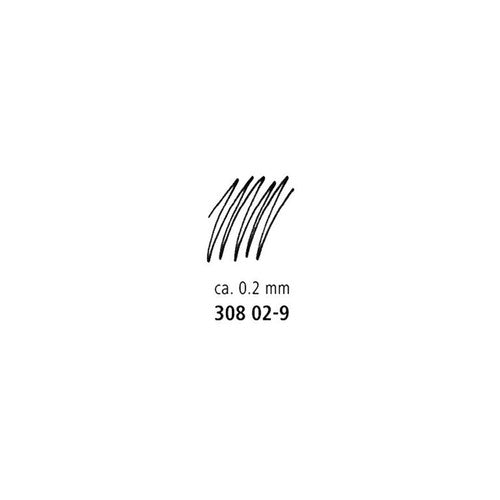 Staedtler Pigment Liner 0.2mm Black Box 10 308 02-9