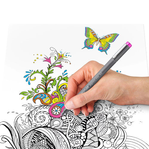 Staedtler Pigment Liner 0.2mm Black Box 10 308 02-9