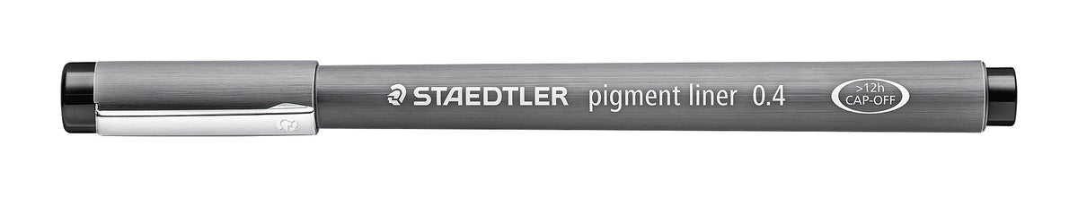 Staedtler Pigment Liner 0.4mm Black Box 10 308 04-9