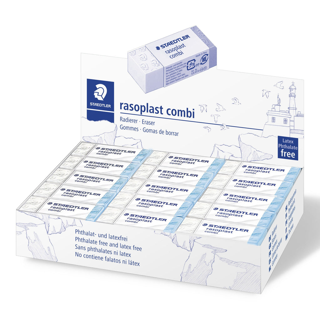 Staedtler Rasoplast Combi Eraser Medium 43 x 19 x 13mm 526 BT30