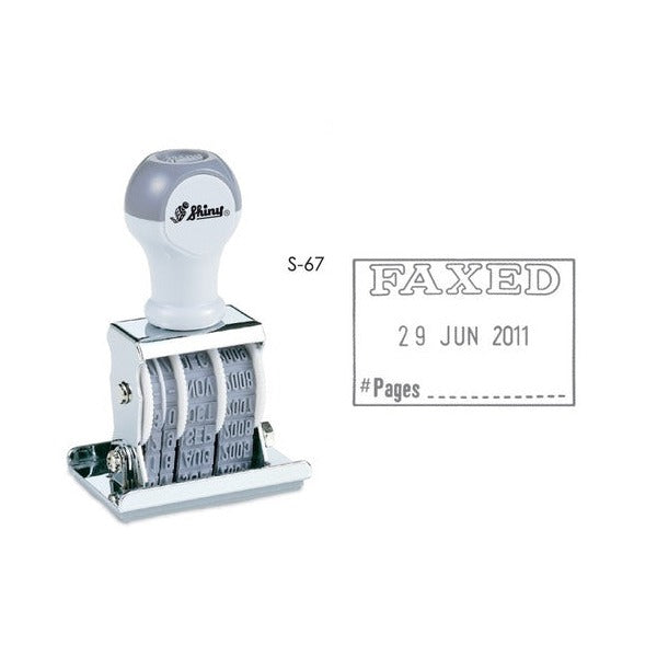 Staedtler Die Plate Date Stamp Adjustable Date Faxed 9S67