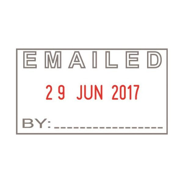 Staedtler Shiny Self-Inking Date Stamp Emailed Message 9S410