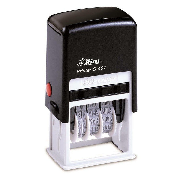 Staedtler Shiny Self-Inking Date Stamp Entered Message 9S407