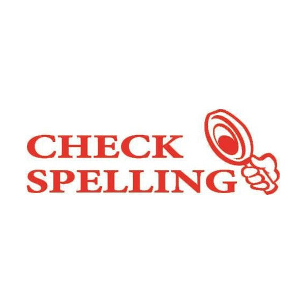 Staedtler Shiny Pre-Inked Teacher Stamp Check Spelling Red 9SEN935-2
