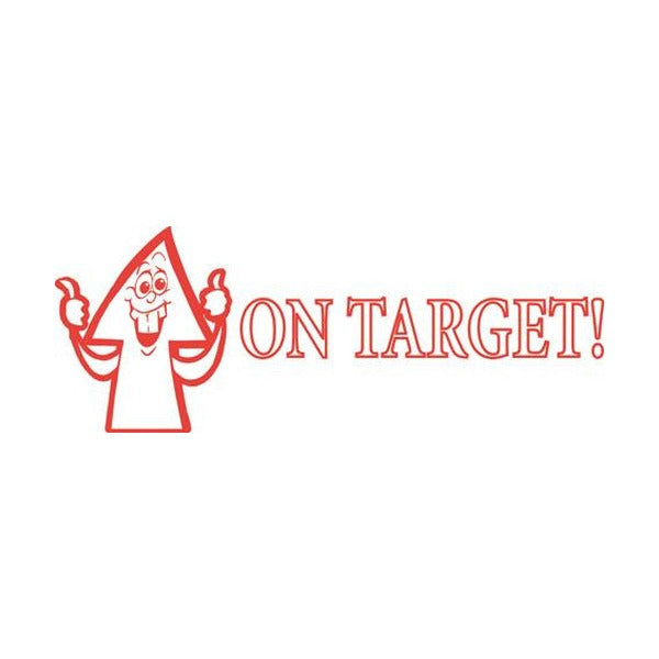 Staedtler Shiny Pre-Inked Teacher Stamp On Target Red 9SEN934-2