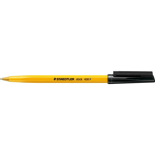 Staedtler Stick 430 Ballpoint Fine Black Box 10 430FA-9