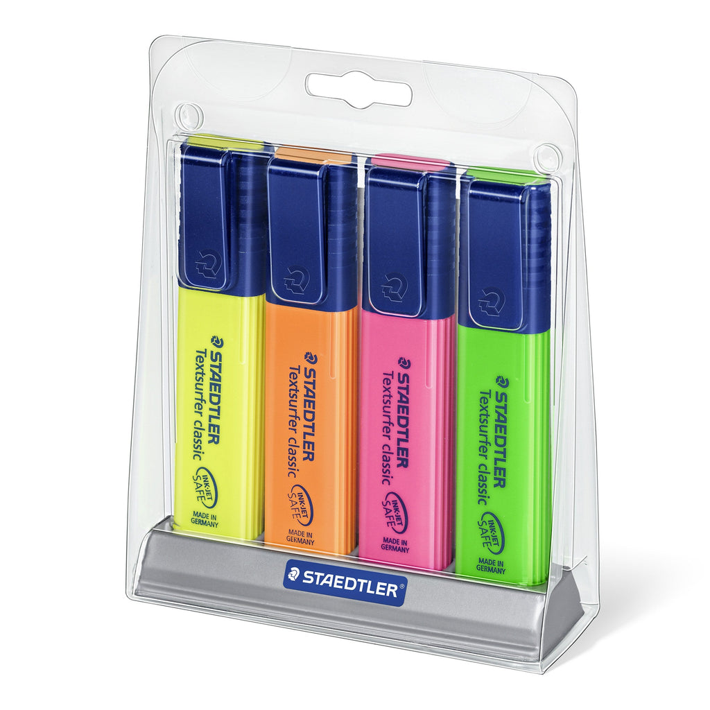 Staedtler Textsurfer Classic Highlighter Assorted Desk Stand 4 364 SC4