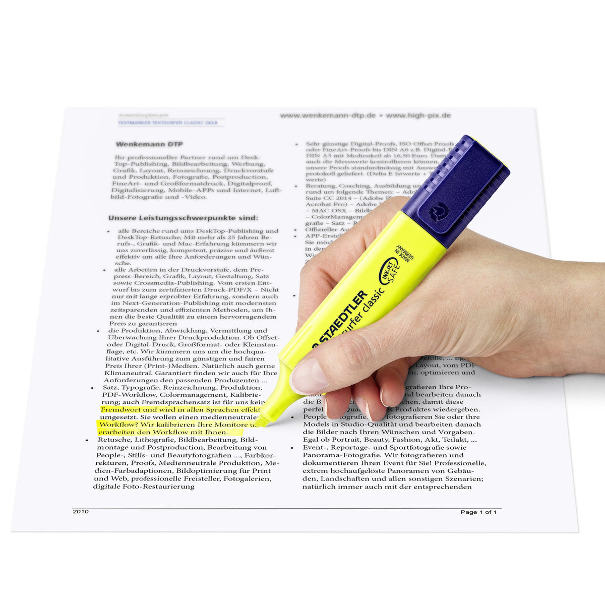 Staedtler Textsurfer Classic Violet Highlighter Box 10 364-6