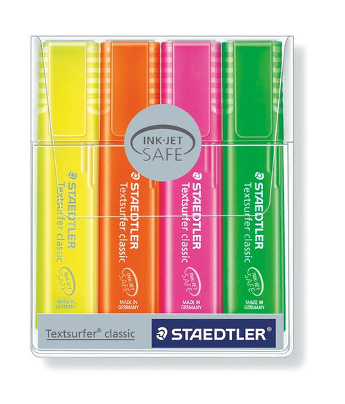 Staedtler Textsurfer Classic Rainbow Colour Highlighter Wallet 4 364 P WP4