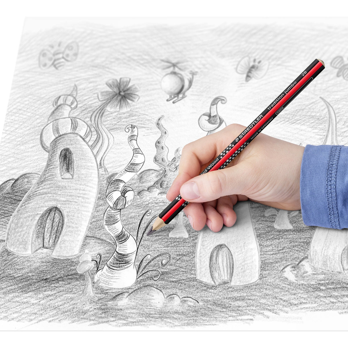 Staedtler Tradition Jumbo Triangular Learner's Pencil HB Cup 50 1285-2KP50