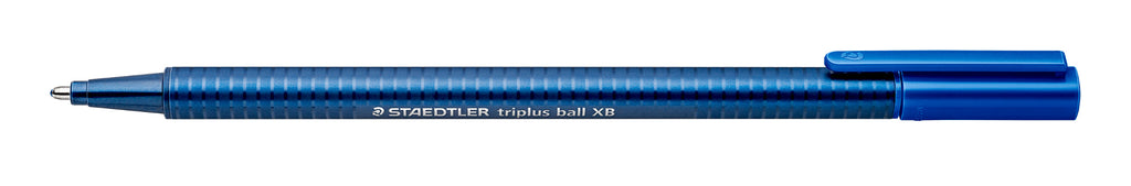 Staedtler Triplus Ball 437 Triangular Ballpoint Pen Extra Broad Blue Box 10 437 XB-3