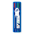 Staedtler Triplus Ball Ballpoint Extra Broad Wallet 4 Assorted 437 XBSB4