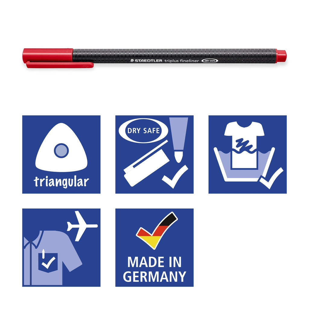 Staedtler Triplus Fineliner Dark Mauve Box 10 334-69