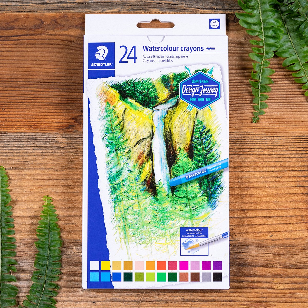 Staedtler Watercolour Crayons Box 24 Assorted 223 C24