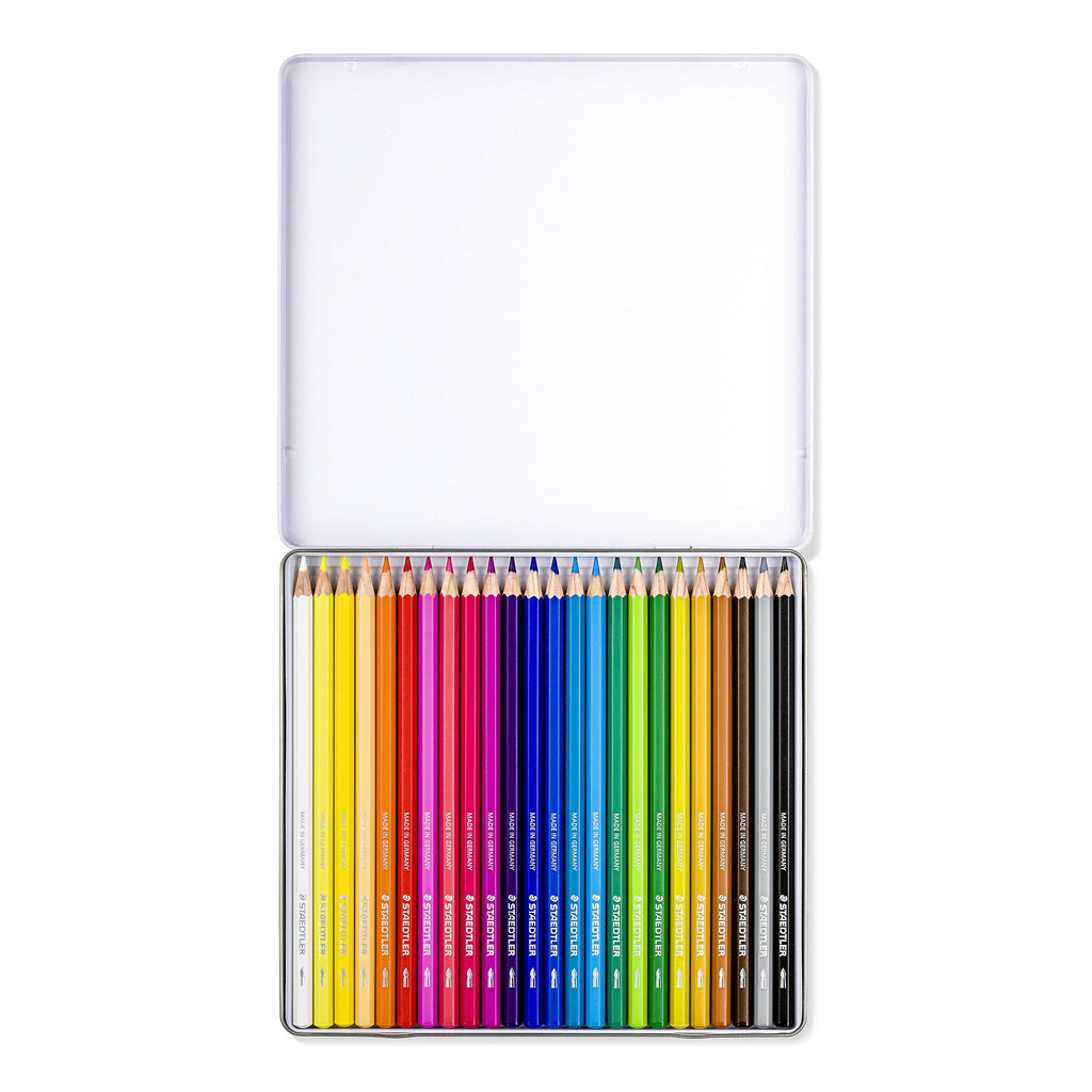 Staedtler Watercolour Pencils Tin 24 Assorted 14610C M24