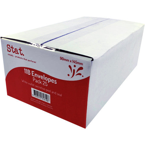 Stat 11B Secret Envelopes Peel and Seal Box 500