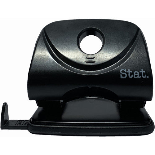 Stat 2-Hole Large Plastic Punch Black 30 Sheet Capacity