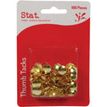 Stat Drawing Pins Gold Pack of 100