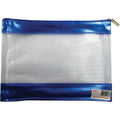 Stat PVC Mesh Pencil Case 278 x 200mm Blue