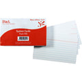 Stat System Cards 5x3 Ruled White Pack of 100