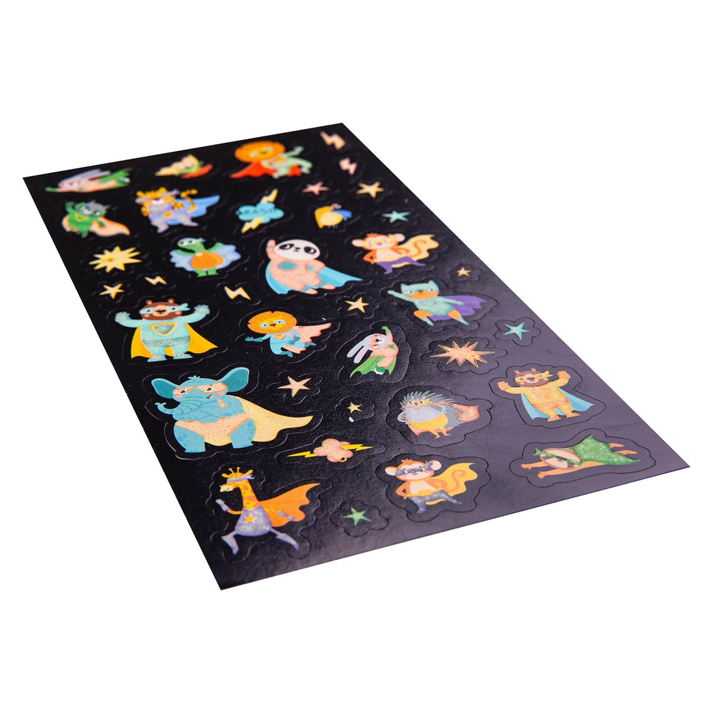 Superheroes Glow Sticker Set of 37