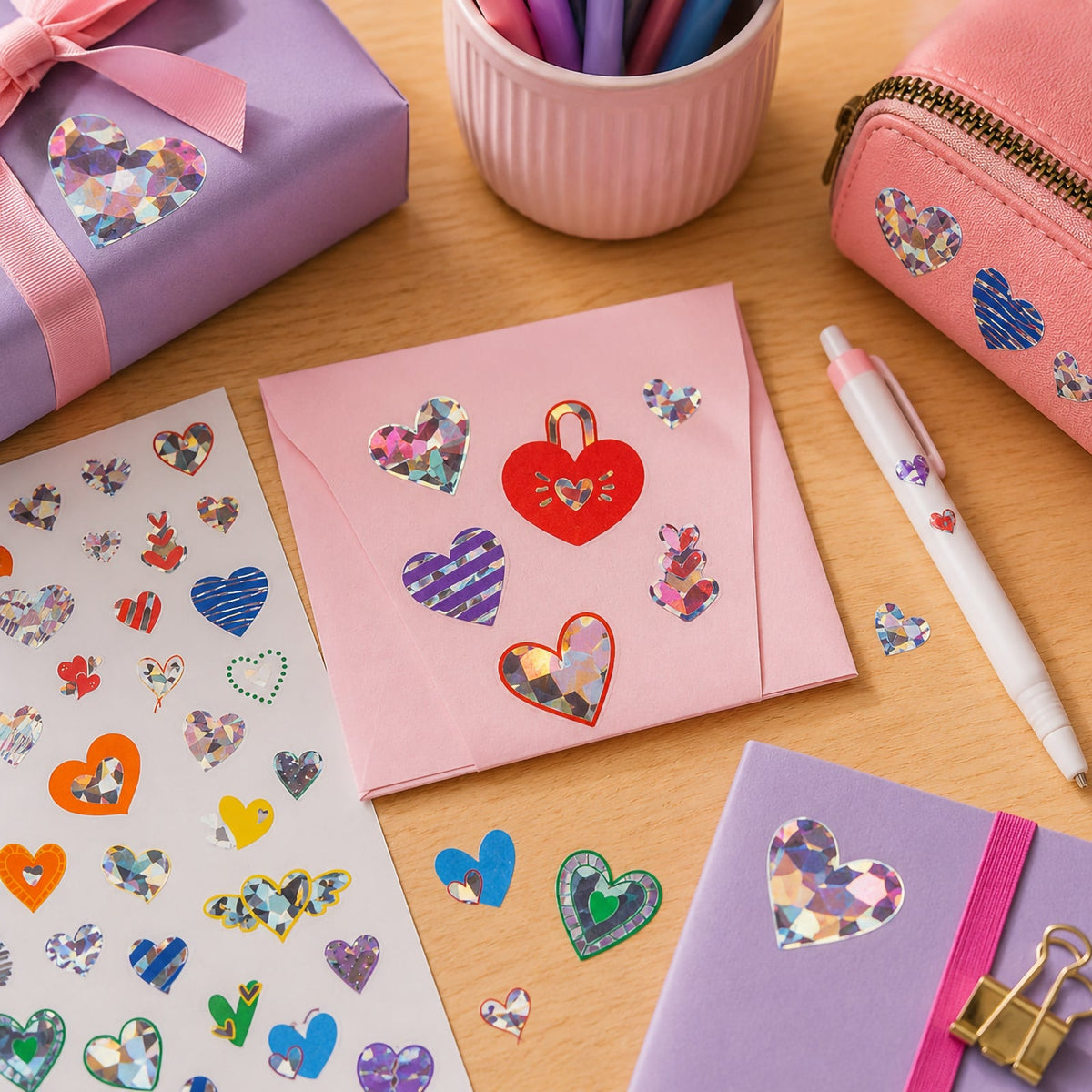 Sweethearts Holo Sticker Set of 50