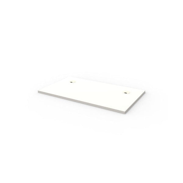 Rapidline Rectangle Table Top 1200 x 700 x 25mm with 2 Cable Port Only Natural White