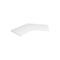 Rapidline Corner Workstation Top 1500 x 1500 x 700 x 25mm with Cable Port Only Natural White