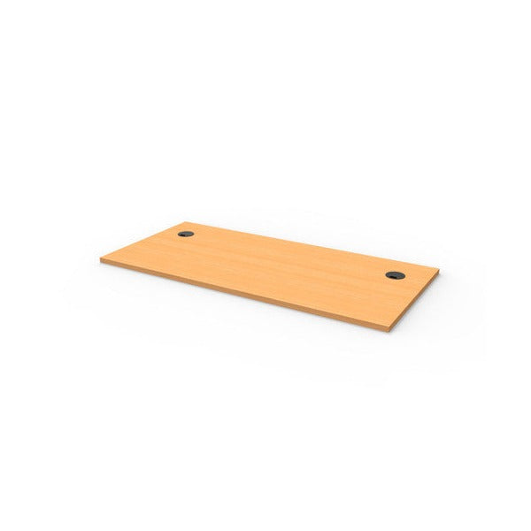Rapidline Rectangle Table Top 1500 x 700 x 25mm with 2 Cable Port Only Beech