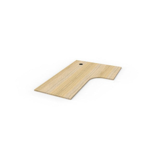 Rapidline Corner Workstation Top 1800 x 1200 x 750 x 25mm Only Natural Oak