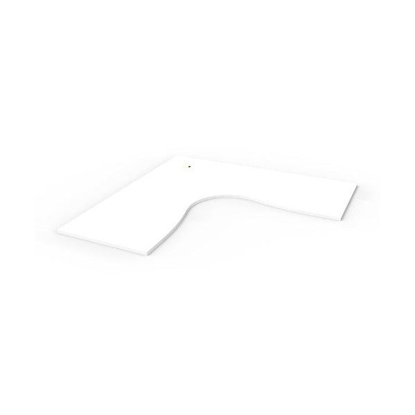 Rapidline Corner Workstation Top 1800 x 1800 x 750 x 25mm Only Natural White