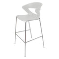 Rapidline Taurus Indoor Hospitality Stool with Footrest Bar White