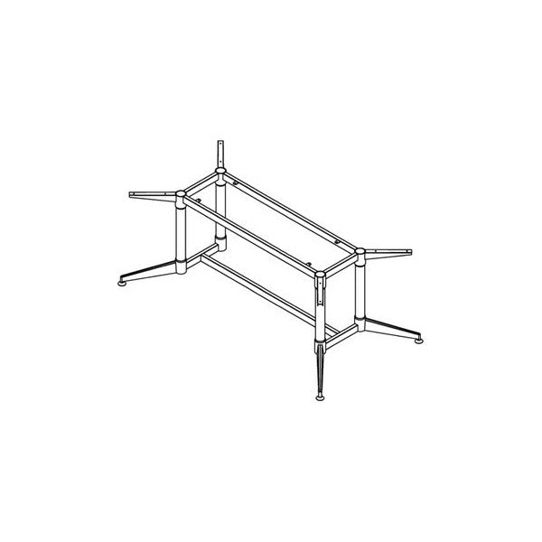 Rapidline Frame 1542 x 792mm Only Black Polished Aluminum for Typhoon Single Stage Meeting Table