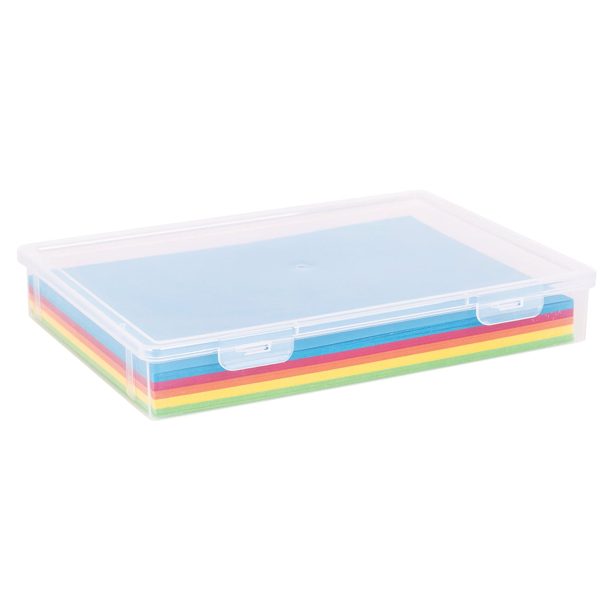 Zart A4 Storage Box 32 x 23 x 5cm Plastic Slim Stackable Paper and Artwork Box