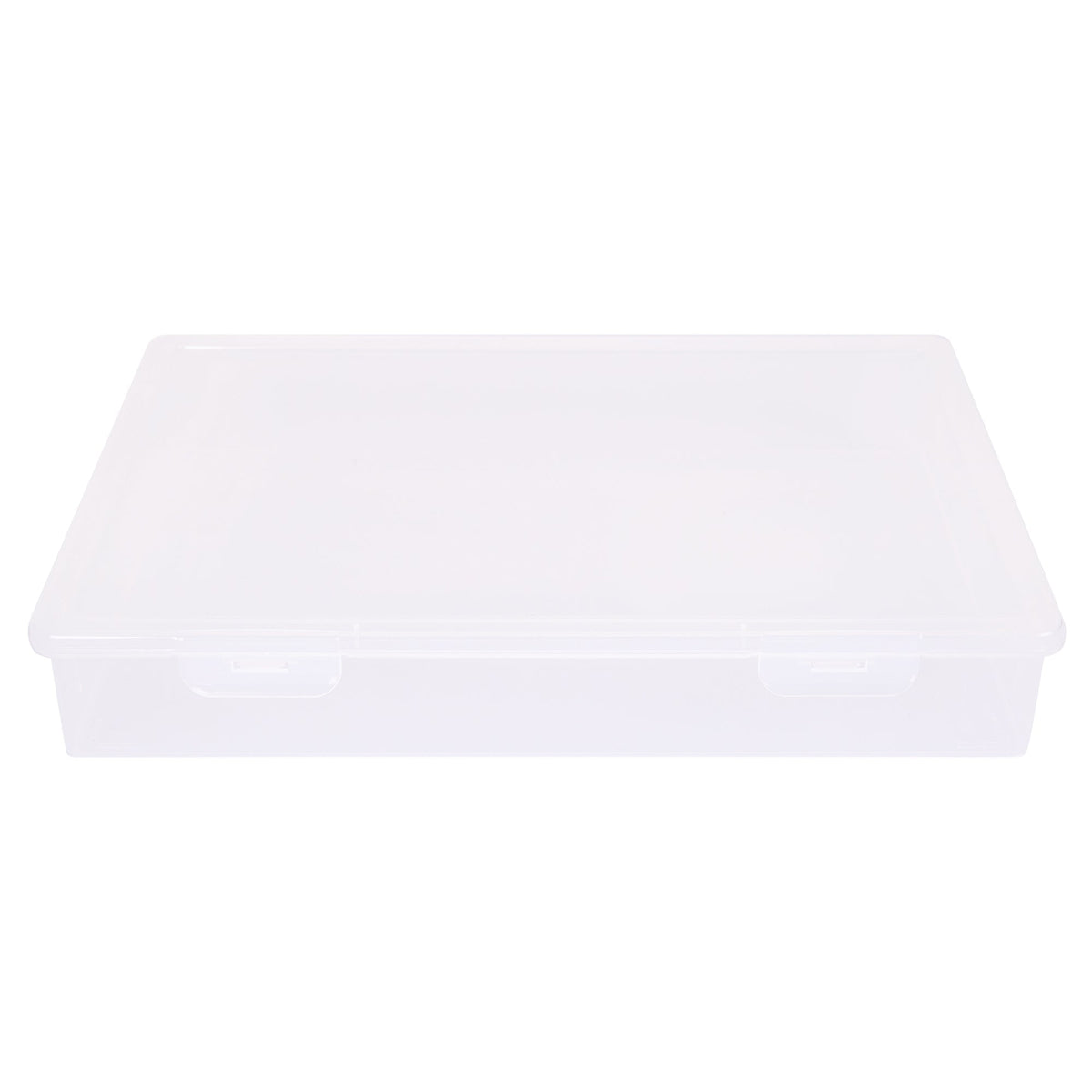 Zart A4 Storage Box 32 x 23 x 5cm Plastic Slim Stackable Paper and Artwork Box