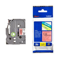 Brother TZe-441 Laminated Label Tape 18mm Black on Red