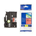Brother TZe-461 Laminated Label Tape 36mm Black on Red