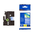 Brother TZe-535 Laminated Label Tape 12mm White on Blue