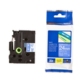 Brother TZe-555 Laminated Label Tape 24mm White on Blue