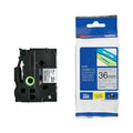 Brother TZe-M961 Matt Laminated Label Tape 36mm Black on Matt Silver