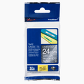 Brother TZe-PR955 Premium Label Tape 24mm White on Glitter Silver