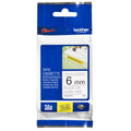 Brother TZe-S211 Strong Adhesive Label Tape 6mm Black on White