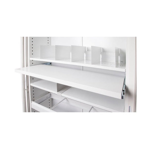 Rapidline Pull Out File Shelf Only White for Go Tambour Door Cupboard 900mm W