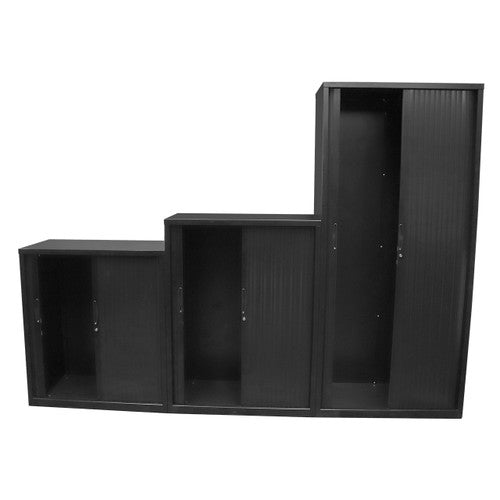 Rapidline Go Tambour Door Cupboard 900 x 1200 x 473mm Black