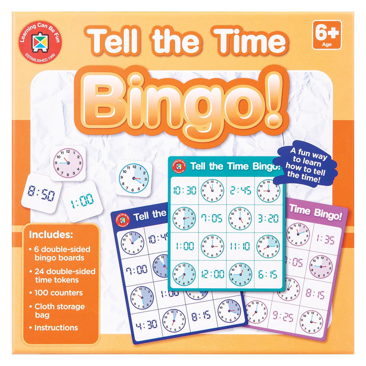 Tell the Time Bingo