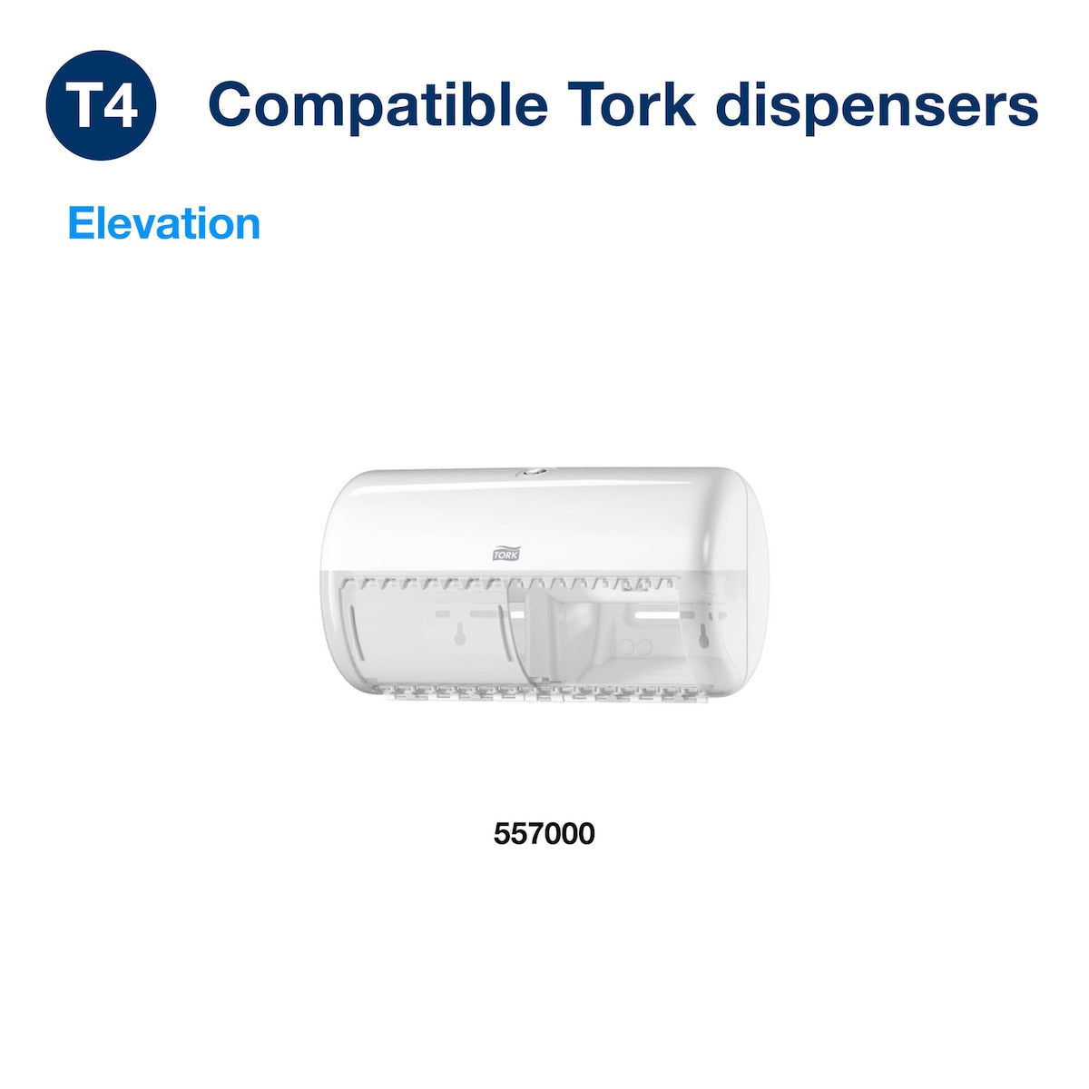 Tork Conventional Toilet Roll 1 Ply Universal T4 White Carton of 48 Rolls