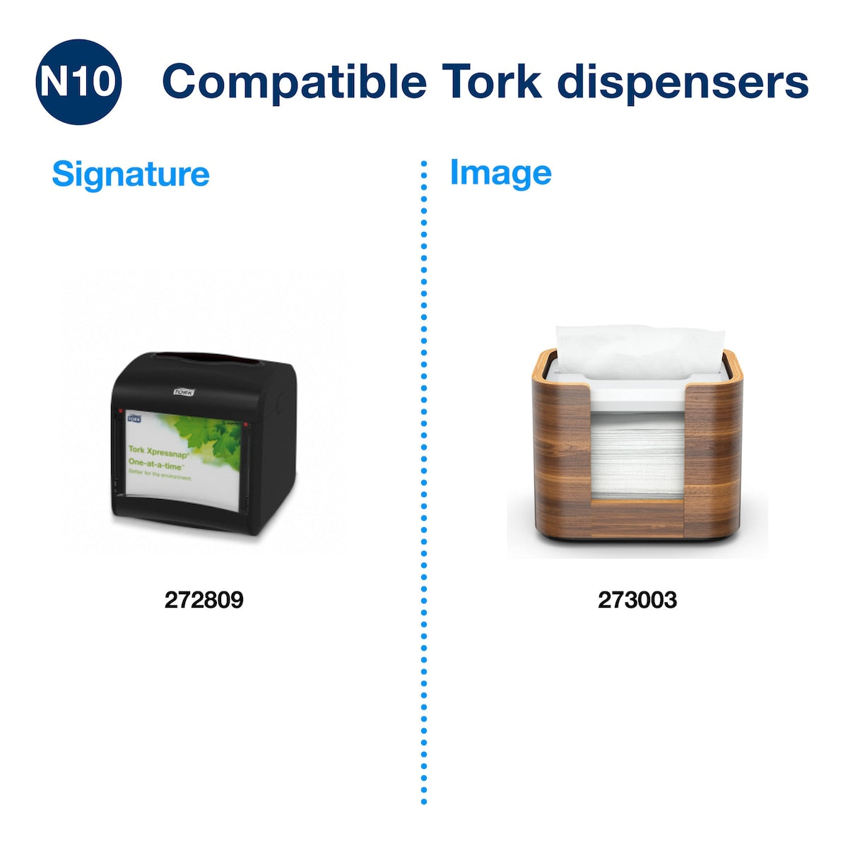 Tork Xpressnap Cafe Dispenser Napkin N10 White Carton of 12