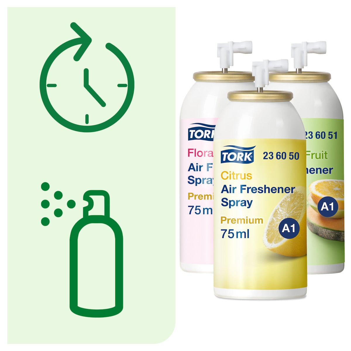 Tork Mixed Pack Air Freshener Spray A1 75ml Carton of 12